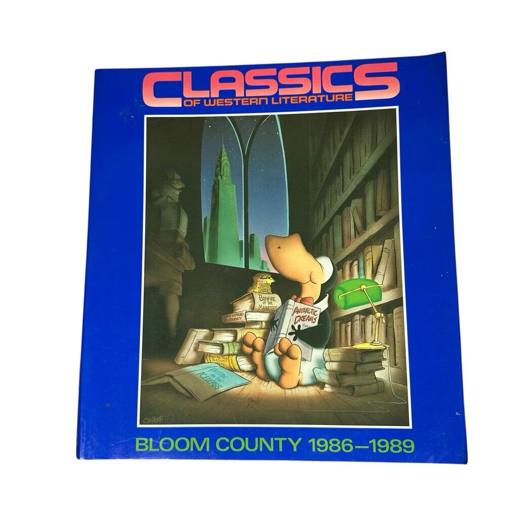 Vtg CLASSICS OF WESTERN LITERATURE Bloom County 1986-1989 Paperback Book